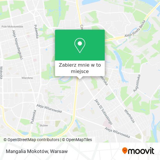 Mapa Mangalia Mokotów