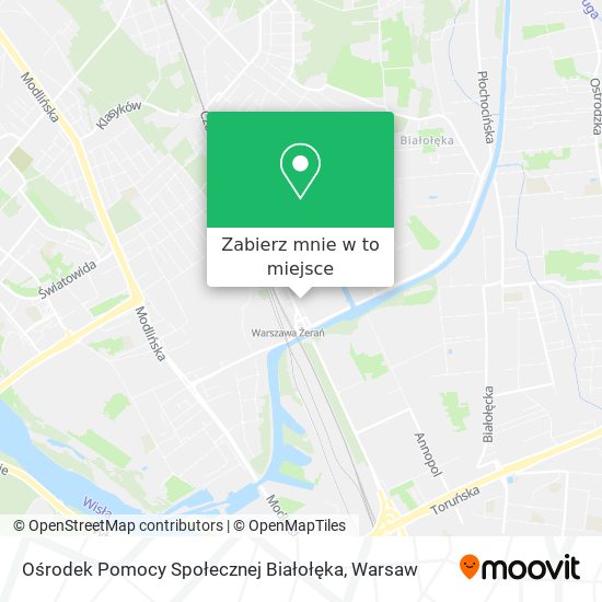 Mapa Ośrodek Pomocy Społecznej Białołęka