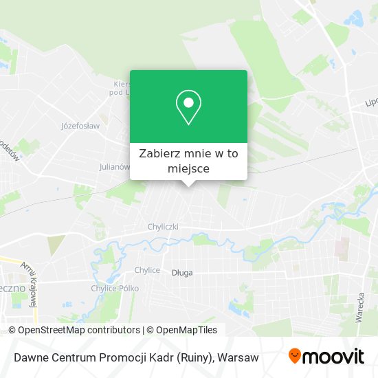 Mapa Dawne Centrum Promocji Kadr (Ruiny)