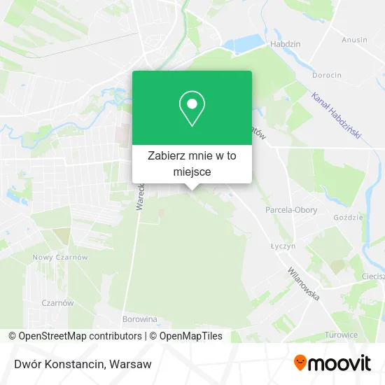 Mapa Dwór Konstancin