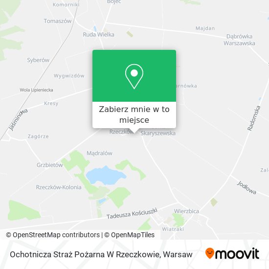 Mapa Ochotnicza Straż Pożarna W Rzeczkowie