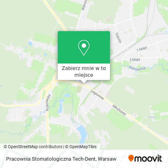 Mapa Pracownia Stomatologiczna Tech-Dent