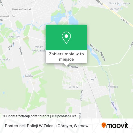 Mapa Posterunek Policji W Zalesiu Górnym