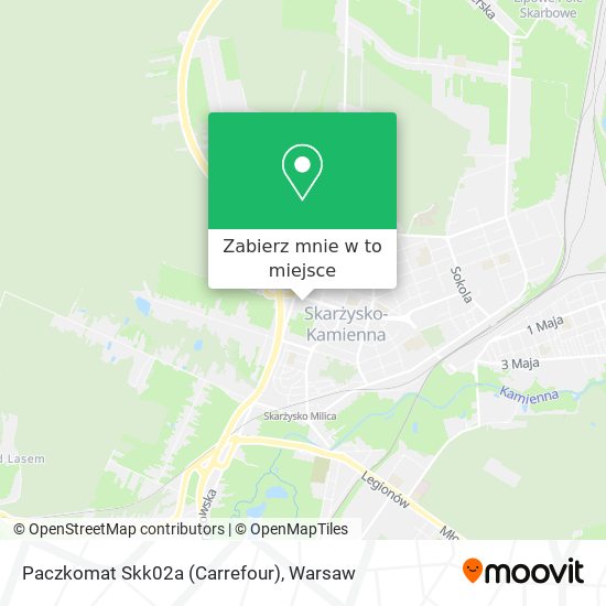 Mapa Paczkomat Skk02a (Carrefour)