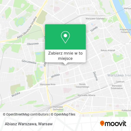 Mapa Abiasz Warszawa