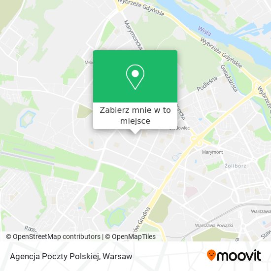 Mapa Agencja Poczty Polskiej