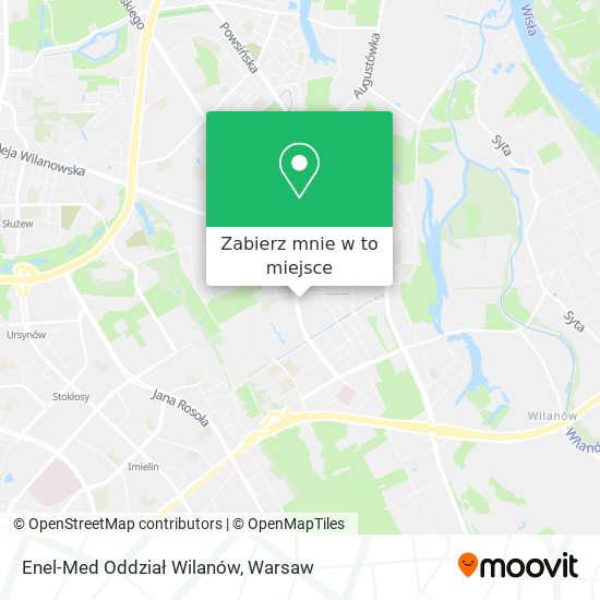 Mapa Enel-Med Oddział Wilanów