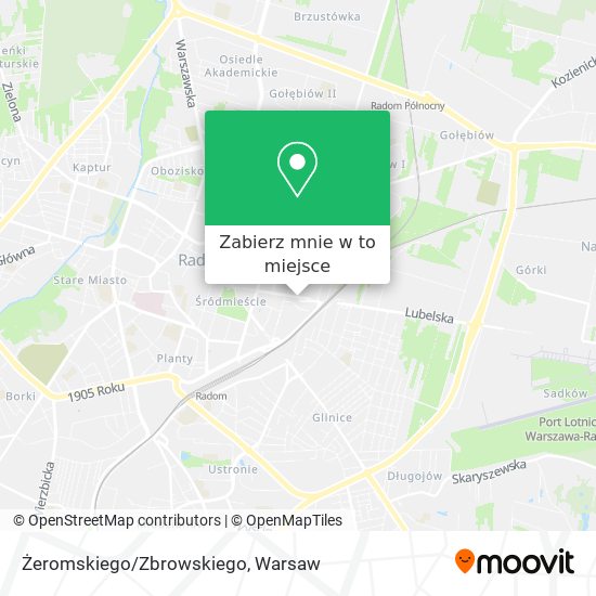 Mapa Żeromskiego/Zbrowskiego