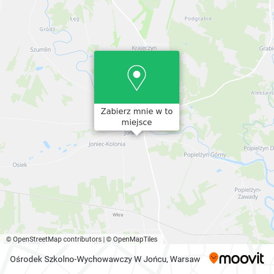 Mapa Ośrodek Szkolno-Wychowawczy W Jońcu