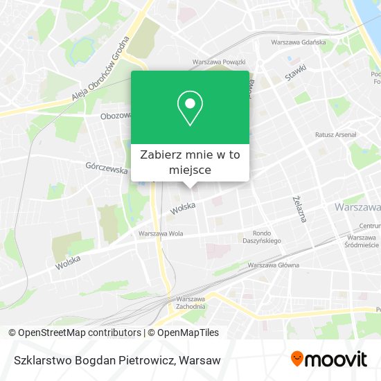 Mapa Szklarstwo Bogdan Pietrowicz