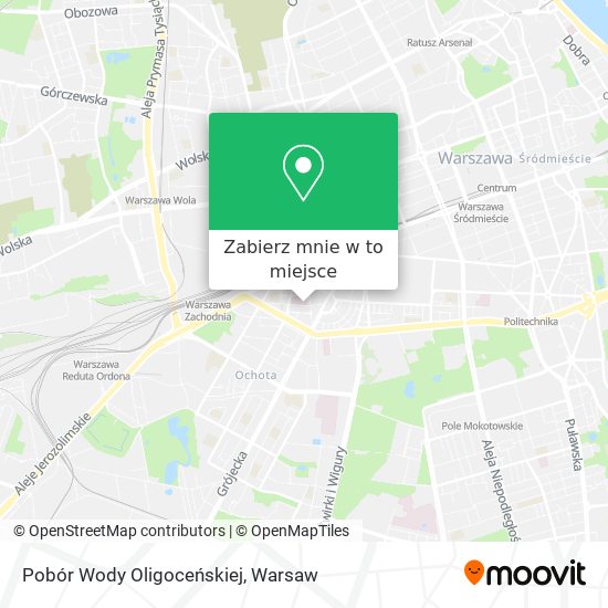 Mapa Pobór Wody Oligoceńskiej