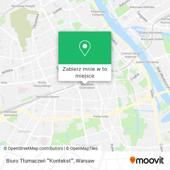 Mapa Biuro Tłumaczeń ""Kontekst""