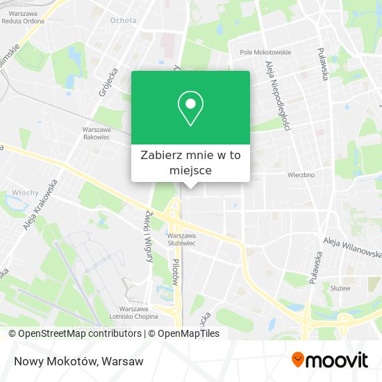 Mapa Nowy Mokotów