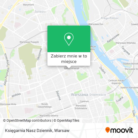 Mapa Księgarnia Nasz Dziennik