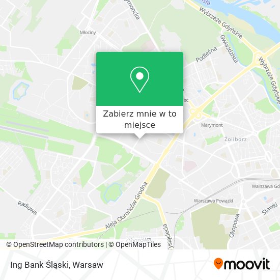 Mapa Ing Bank Śląski