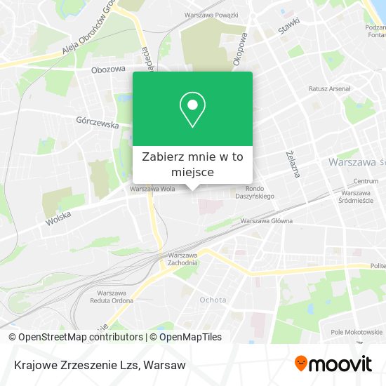 Mapa Krajowe Zrzeszenie Lzs