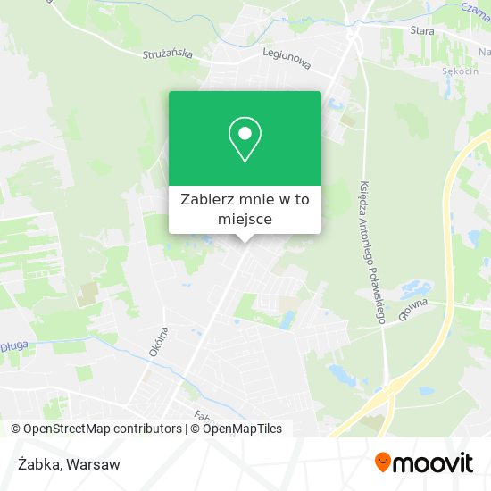 Mapa Żabka