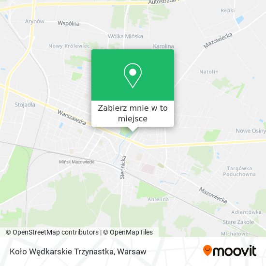 Mapa Koło Wędkarskie Trzynastka