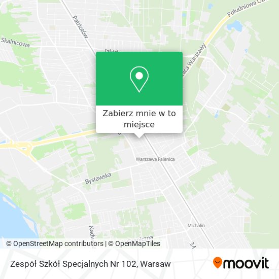 Mapa Zespół Szkół Specjalnych Nr 102