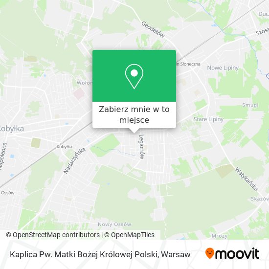 Mapa Kaplica Pw. Matki Bożej Królowej Polski