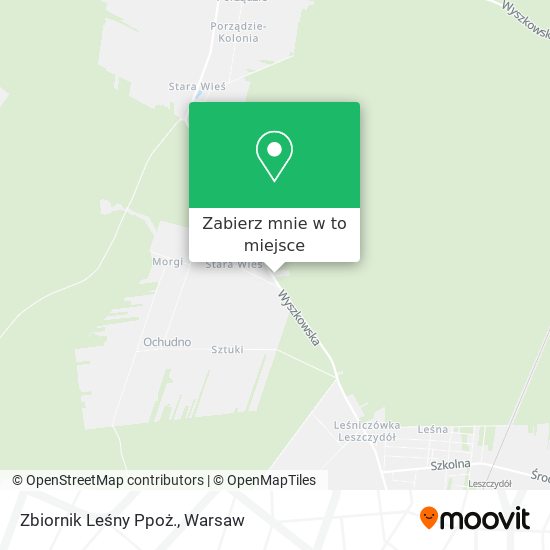 Mapa Zbiornik Leśny Ppoż.