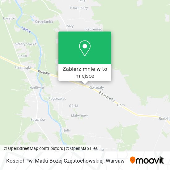 Mapa Kościół Pw. Matki Bożej Częstochowskiej