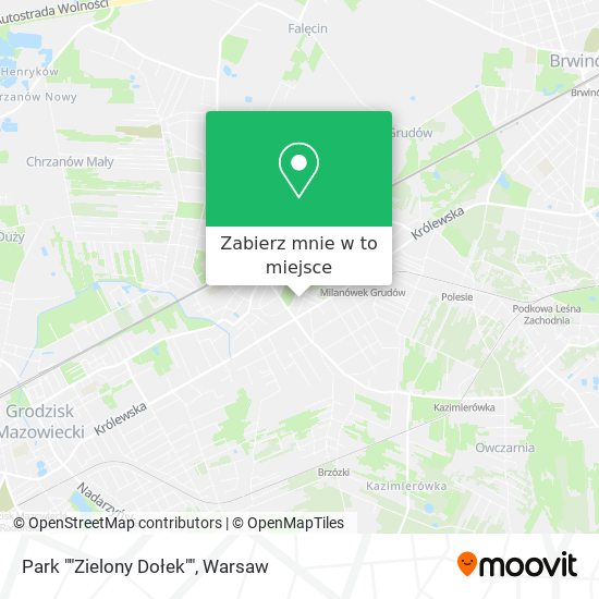 Mapa Park ""Zielony Dołek""