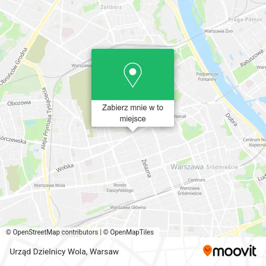 Mapa Urząd Dzielnicy Wola