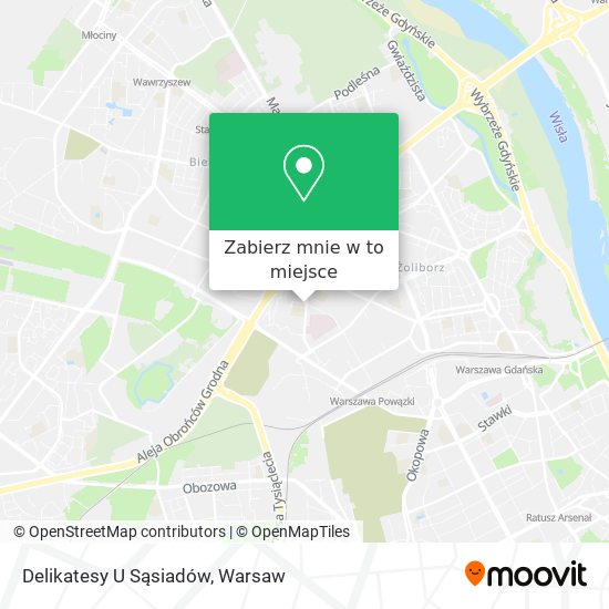 Mapa Delikatesy U Sąsiadów