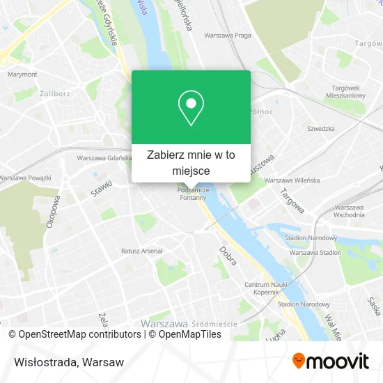 Mapa Wisłostrada