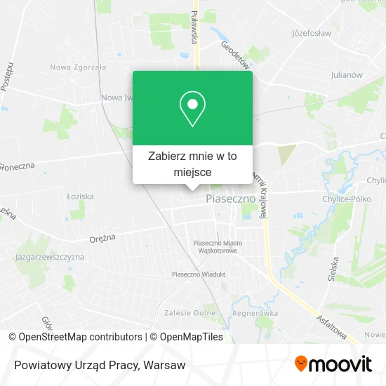 Mapa Powiatowy Urząd Pracy