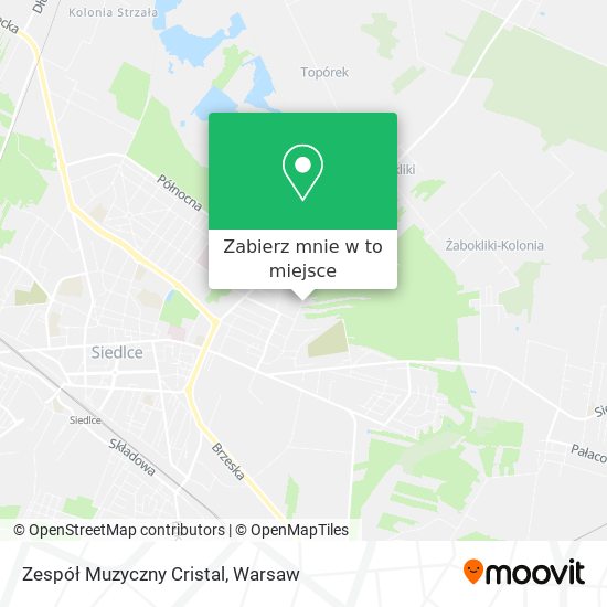 Mapa Zespół Muzyczny Cristal