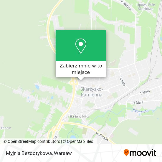 Mapa Myjnia Bezdotykowa