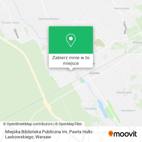 Mapa Miejska Biblioteka Publiczna Im. Pawła Hulki-Laskowskiego