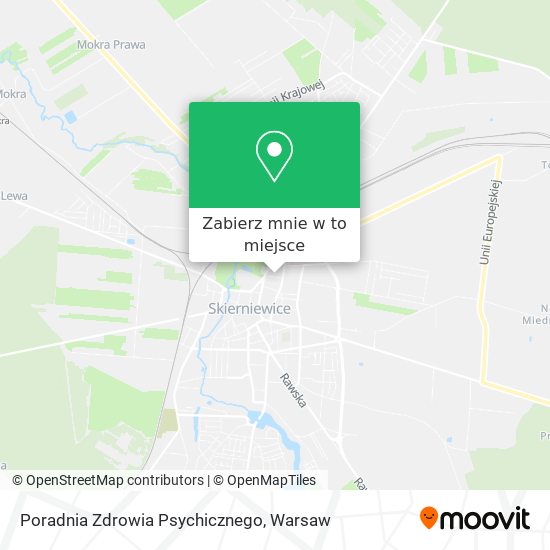 Mapa Poradnia Zdrowia Psychicznego