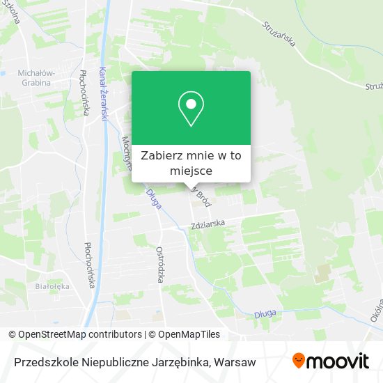 Mapa Przedszkole Niepubliczne Jarzębinka