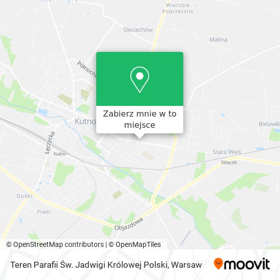 Mapa Teren Parafii Św. Jadwigi Królowej Polski