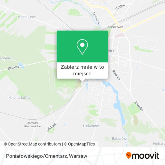 Mapa Poniatowskiego/Cmentarz