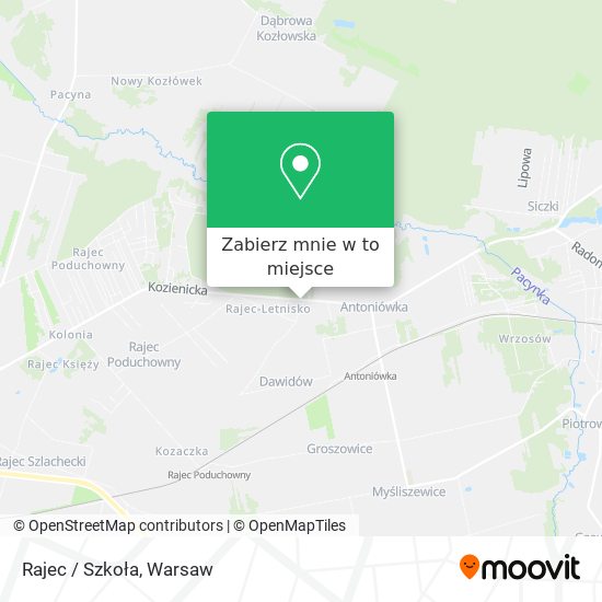 Mapa Rajec / Szkoła