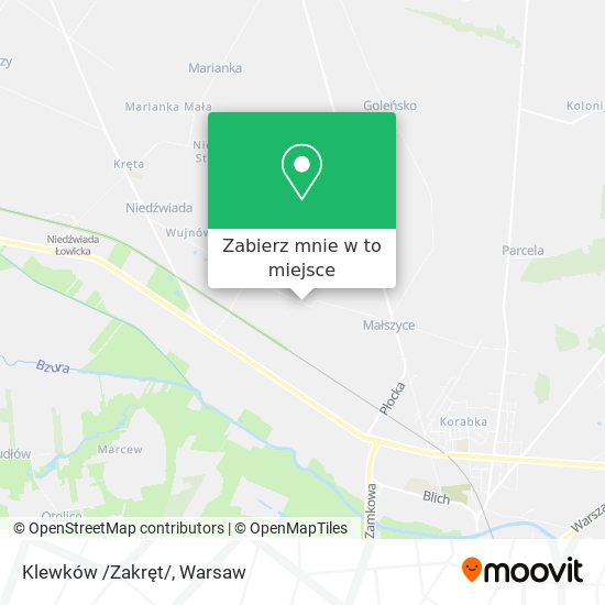 Mapa Klewków /Zakręt/