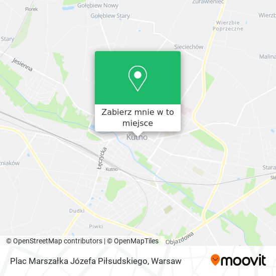 Mapa Plac Marszałka Józefa Piłsudskiego