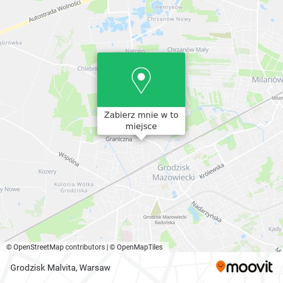 Mapa Grodzisk Malvita