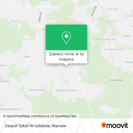 Mapa Zespół Szkół W Izdebnie