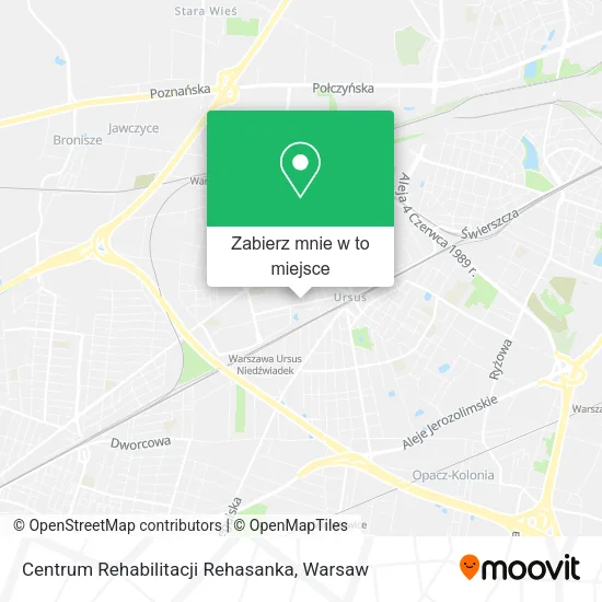 Mapa Centrum Rehabilitacji Rehasanka