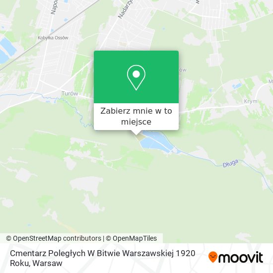 Mapa Cmentarz Poległych W Bitwie Warszawskiej 1920 Roku