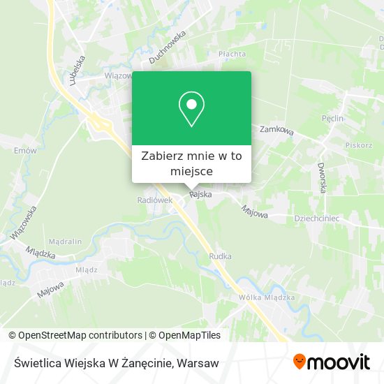 Mapa Świetlica Wiejska W Żanęcinie