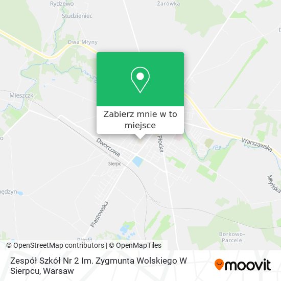 Mapa Zespół Szkół Nr 2 Im. Zygmunta Wolskiego W Sierpcu