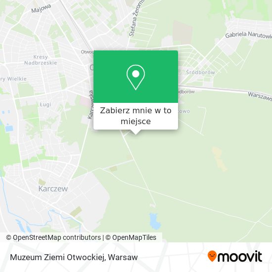 Mapa Muzeum Ziemi Otwockiej