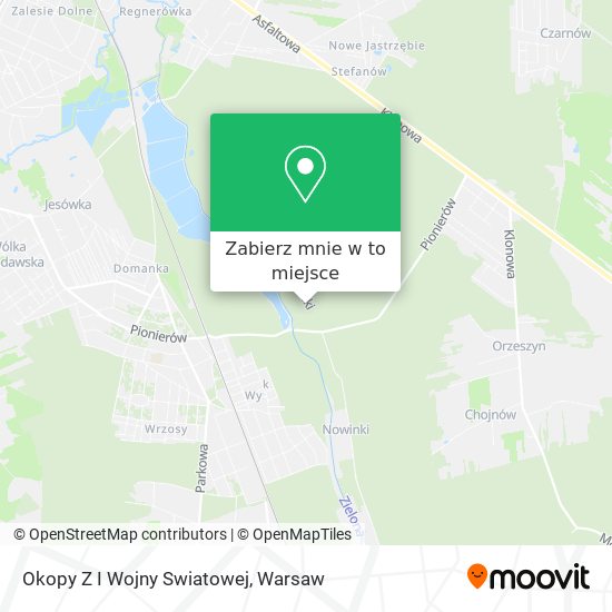 Mapa Okopy Z I Wojny Swiatowej