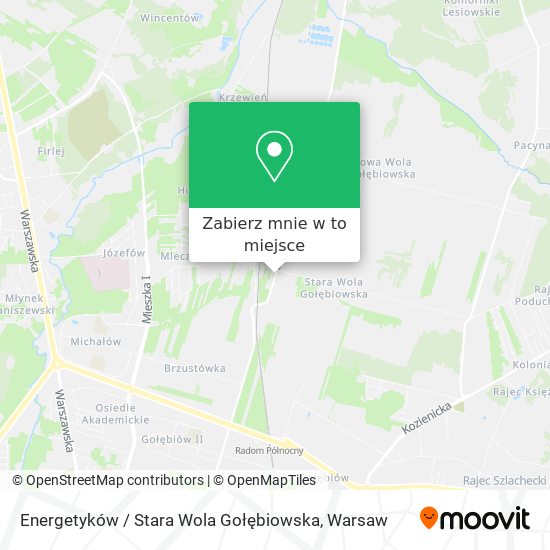 Mapa Energetyków / Stara Wola Gołębiowska